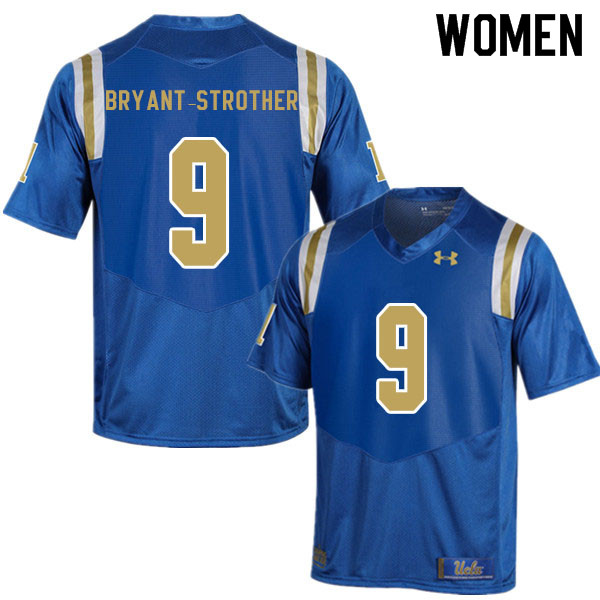 Women #9 Choe Bryant-Strother UCLA Bruins College Football Jerseys Sale-Blue